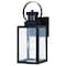 Vaxcel Medinah 1 Light Black Motion Sensor Dusk to Dawn Outdoor Wall Lantern Clear Glass T0602 - alternate 6